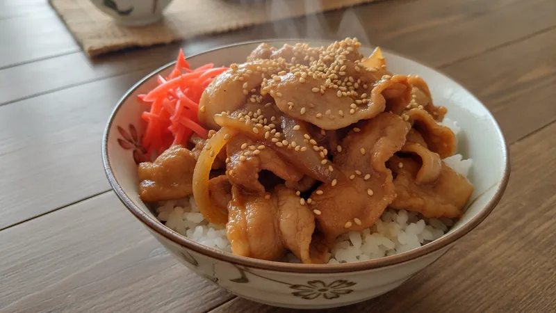甘辛だれの豚丼のイメージ