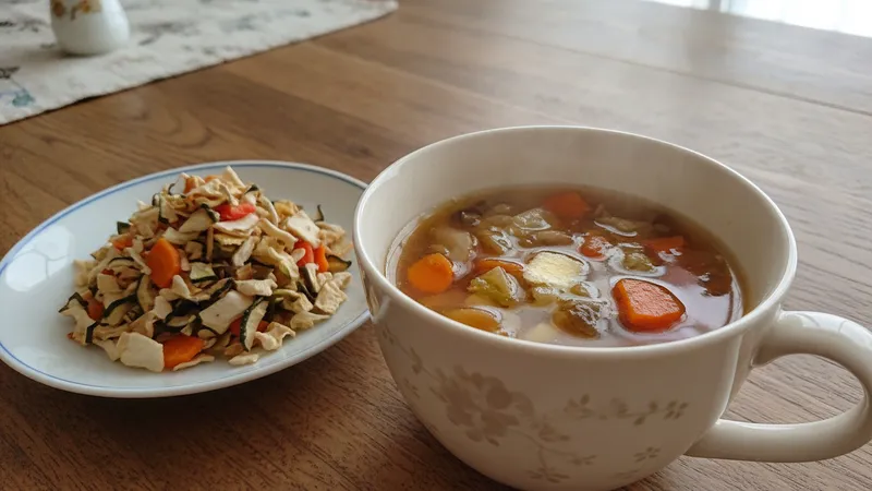 乾燥野菜のコンソメスープのイメージ