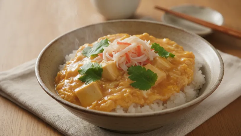 豆腐と卵のあんかけ丼のイメージ