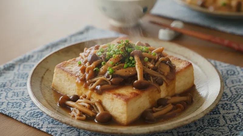 豆腐ステーキのきのこあんのイメージ
